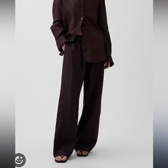 GAP Pants - GAP Linen Easy Wide-Leg Pants